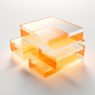 isar0300_3D_modeling_white_and_light_orange_glass_transparent_s_a90af0d1-921c-4f10-8586-b10dbc5b2867
