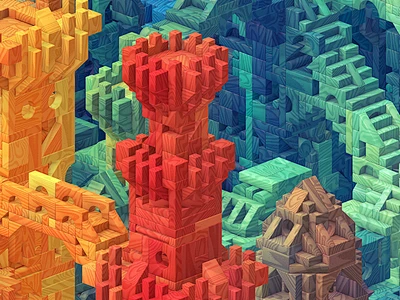 Castle Block-花瓣网