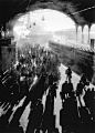 m3zzaluna:

unknown photographer, a spot of december sun filtering onto the platform of victoria station, 1934
from london: portrait of a city by reuel golden; p. 164-165