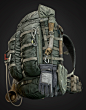 Hiking Backpack, Taha Mousavi : Here’s the Hiking Backpack, part of my Post Apocalyptic Survivor character. 
You can have a closer look at some of the sub assets from the links below: 
Shovel: https://www.artstation.com/artwork/OoY2qJ 
Axe: https://www.ar