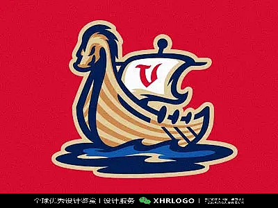 船LOGO设计合集#轮船#货船LOGO#船厂#小舟#沙船#邮轮#邮轮#船锚#帆船#木船#海盗船 (5)