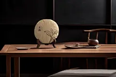 咔神-深色熟茶茶饼-中式复古风8