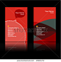 Red Theme Business Card 商业向量插图: 28901272 : Shutterstock