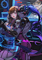 守望先锋 D.Va 同人图 插画 壁纸 | tracer | 半次元-第一中文COS绘画小说社区 #角色原画# #角色设计#