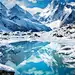 通用唯美自然山川湖水雪山冰川风景背景