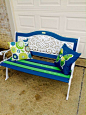 Fabulously rehabbed 20 year old park bench. You should see the "BEFORE"!