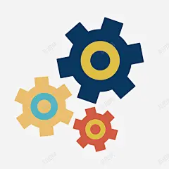 彩色创意齿轮旋转元素矢量图 设计图片 免费下载 页面网页 平面电商 创意素材