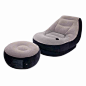 INTEX 成人懒人单人充气沙发 舒适沙发椅含脚凳