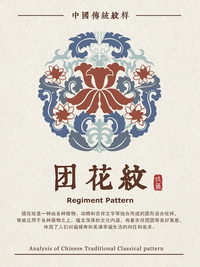 中国传统纹样·团花纹-花瓣网