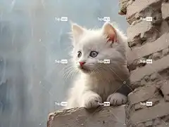Ai产生的 猫 小猫 哺乳动物 动物 白色猫咪 皮草 猫科动物