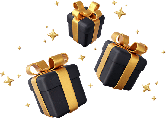 3d white gift boxes