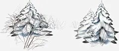矢量手绘冬季雪景_新图网 https://ixintu.com 矢量 手绘 冬季 雪景 雪树