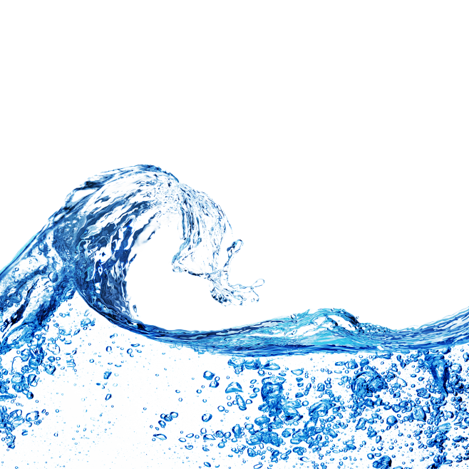 透明水滴和水元素