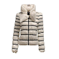 Moncler Women Jackets Striped White Black