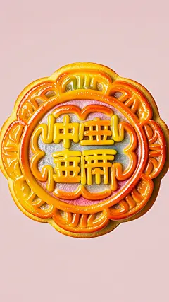 月饼，压花纹理，颜色丰富，创新，外表有光泽饱满，有食欲，色彩饱满，纯色背景，静物摄影，海报，冲击力 (13)