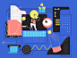 Editorial illustration for online magazine