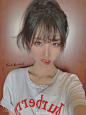 cxn说我扎高马尾有点痞气 ​​​​