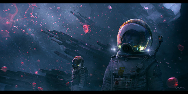 一般1920x960艺术品数字艺术科幻小...