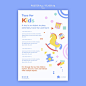 Vertical poster template for kids toys online shopping Free Psd