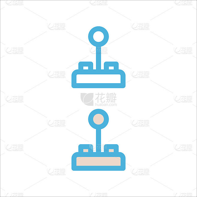 摇杆图标平面矢量符号设计新潮