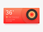 Rebounding Weather Widget by Sandor from dribbble