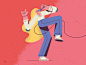 Karaoke Nights character character design illustration
