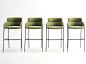 High fabric stool Strike Collection by Debi by Arrmet | design DebiLab: 