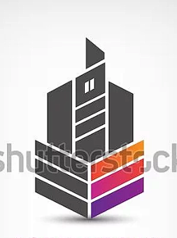 矢量抽象建筑标识为公司分离出来 -大作