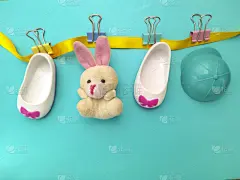 小的,特写,泰迪熊,鞋子,女婴,糖果,篮子,棒棒糖,婴儿期,贺卡