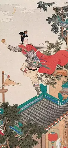 他画的《嫦娥奔月》，走进了千家万户！