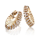 Ventaglio Earrings IN YELLOW GOLD hese Ventaglio earrings feature 18K yellow gold and FVS1 diamonds ~ Miseno - Jewels: 