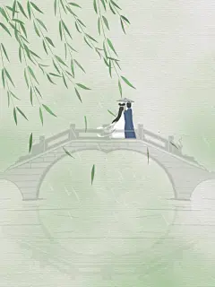 二十四节气之清明 白娘子西湖赏春 古风插画 - 小红书