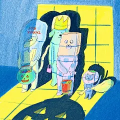 @云朵插画
#深夜复习#好治愈的色彩~works by Anna Cho ​​​