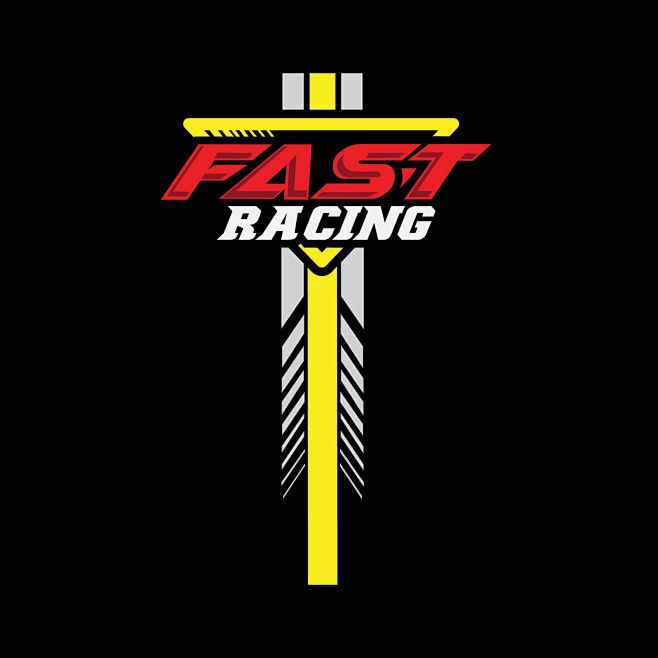 fast racing logo bac...