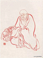 弘一法师（李叔同）绘的一百零八幅罗汉图