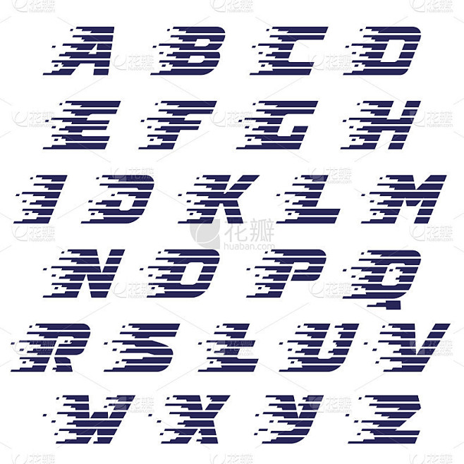 字母与快速线。