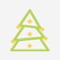 三角霓虹圣诞树图宝宝 https://bao16.com 矢量png 圣诞树 霓虹 霓虹灯 霓虹效果 发光圣诞树