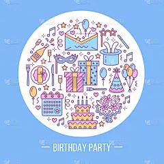 请柬,事件,细的,生日,矢量,魔术师,气球,生日蛋糕,递送