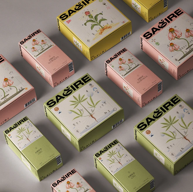 Packaging ILLUSTRATION Nature brand identity product design package ...