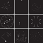 9 Squares + #dotdotdotThis special 9 Squares round was created as part of onedotzero’s event, #dotdotdot v5. For this round, each square was composed of a deconstructed version of the #dotdotdot branding: circles, dots, and lines in black and white.Top: S