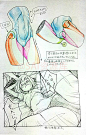 #SAI资源库# 动漫女性姿体绘画借鉴，非常实用，非常赞，值得收藏，转需~（P站id=3074351 ） ​​​​