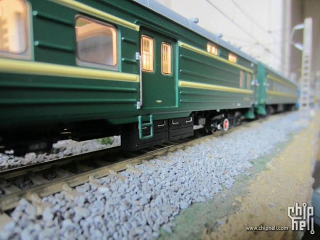 百万城仿真火车模型ss3电力机车绿皮22邮政车经典回忆模型showchip