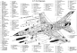 多款军事飞机战斗机结构图透视图 飞机图纸海报画芯 战争主题壁画_家装家饰