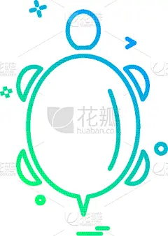 式样,计算机图标,龟,水下,白色,绿色,黑色,可爱的,华丽的