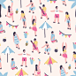 Beach Time Patterns : Pattern project.