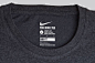 Global communication and neck label system for Nike apparel. The hierarchy of information was designed to be consistent across the brand, incorporate and unify all variations of size, fabric, technology and sub categories.