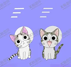 小猫 【酷图网】可爱小猫,卡通猫咪,卖萌小猫,猫矢量图,动漫动画,动漫人物,AI,CDR,设计创意图