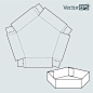 Template for cutting boxes 1123 [转换].ai创意包装设计展开图eps/cdr矢量刀模板产品礼盒纸盒
