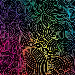 矢量抽象手绘波浪纹理