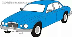 手绘汽车—蓝色汽车头部插画|交通工具|卡通画|科技图片|蓝色汽车|汽车头部|矢量素材|手绘|高科技图片素材|科技图片素材|医学科技图片素材|科技图片科技